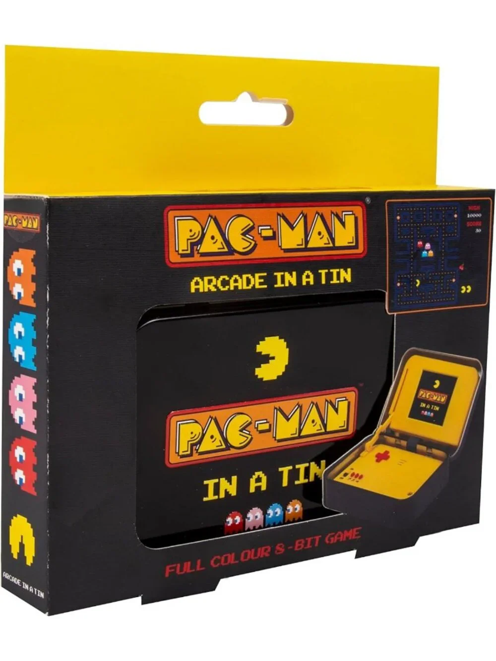 Classic Arcade Game in a Tin - 8-Bit Pac-Man with 4” Screen & Original Sounds